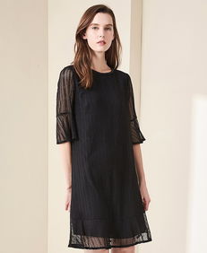 朗斯莉女裝進貨價幾折慕希圓領(lǐng)連衣裙