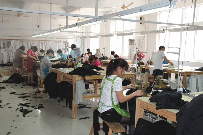 廠家直銷獺兔拼皮七分袖基本款 女裝皮草 私人高級(jí)定制冬季皮草女 -